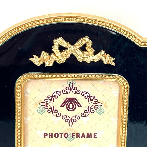 Vintage Hollywood Regency enamel photo frames. Set of 3 - Picture 4 of 8